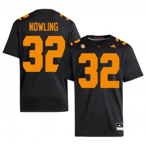 Tennessee Volunteers Bill Nowling #32 Black Jersey | Genuine Stitch NCAA Football Men Apparel 72337940