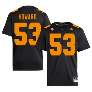 #53 Blake Howard UT Volunteers Black Jersey | Elite Swen Men Player Football Gear 52372943