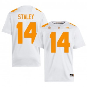 Elite Thread Braylon Staley #14 Tennessee White Jersey | Men University Football Stitched Fan Gear 90665182