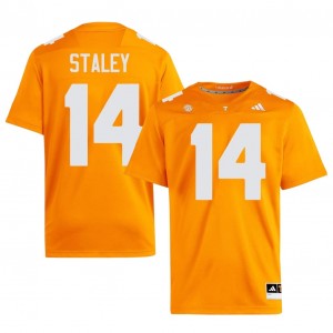 Orange Braylon Staley #14 Volunteers Jersey | Men High School Football Limited Embroidery 37763700
