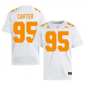Elite Thread Breeze Carter #95 Tennessee White Jersey | Men University Football Stitched Fan Gear 67919678