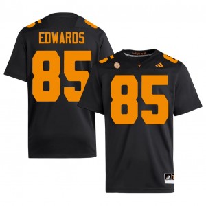 #85 CJ Edwards UT Volunteers Black Jersey | Authentic Stitch Men Player Football Gear 70742666