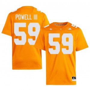Orange Charlie Powell III #59 Volunteers Jersey | Men High School Football Licensed Embroidery 85675452