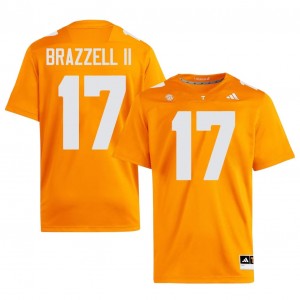 Chris Brazzell II #17 UT Vols Jersey | Pro-Grade Orange College Football Men Embroidery 17038109
