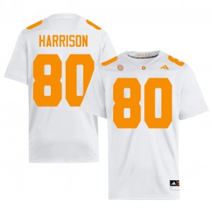 Officially Licensed Cole Harrison #80 Tennessee White Jersey | Men University Football Stitched Fan Gear 44197785