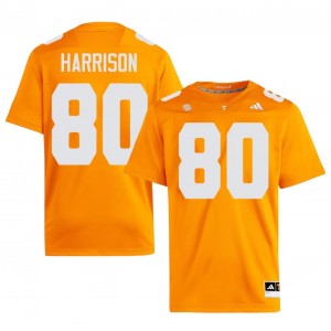 Orange Cole Harrison #80 Volunteers Jersey | Men High School Football Fresh Embroidery 79960378