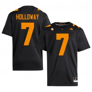 #7 Condredge Holloway UT Volunteers Black Jersey | Alumni Stitch Men Player Football Gear 91453450