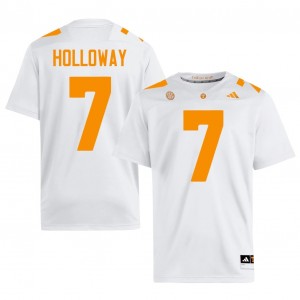 Vols Condredge Holloway #7 White Jersey | Essential Stitched NCAA Football Men Apparel 91701173