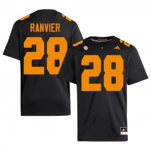 #28 Cooper Ranvier UT Volunteers Black Jersey | Classic Swen Men Player Football Gear 18078072