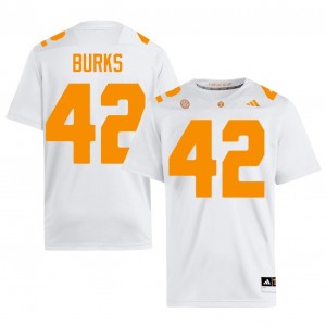 DJ Burks #42 UT Vols Jersey | Pro-Grade White College Football Men Stitched 85877152
