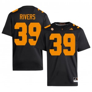Durable Darryl Rivers #39 Vols Black Jersey | Men University Football Swen Fan Gear 14366124