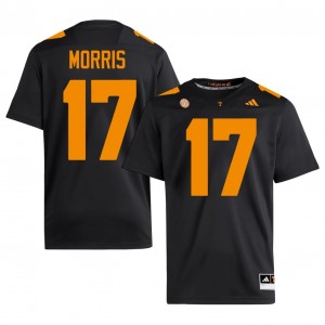 #17 Daune Morris UT Volunteers Black Jersey | Alumni Stitch Men Player Football Gear 91396914