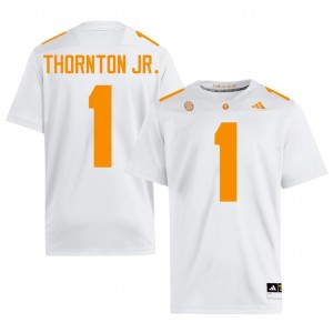 Officially Licensed Dont'e Thornton Jr. #1 Tennessee White Jersey | Men University Football Stitched Fan Gear 64616391