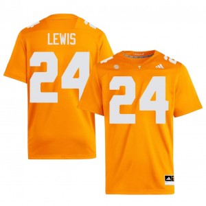 Durable Dylan Lewis #24 Vols Orange Jersey | Men University Football Embroidery Fan Gear 59159240