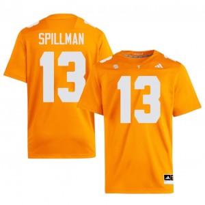 Officially Licensed Edwin Spillman #13 Tennessee Orange Jersey | Men University Football Embroidery Fan Gear 48188097