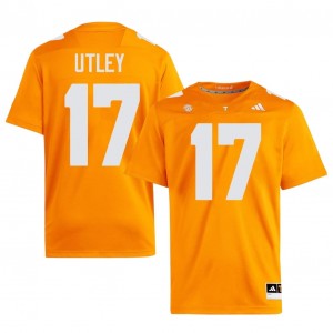 Top-Tier Ethan Utley #17 Vols Orange Jersey | Men University Football Embroidery Fan Gear 99369679