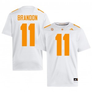 Top-Tier Faizon Brandon #11 Vols White Jersey | Men University Football Stitched Fan Gear 37288295