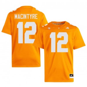 Tennessee Volunteers George MacIntyre #12 Orange Jersey | Genuine Embroidery NCAA Football Men Apparel 25186241