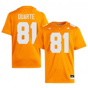 #81 Ian Duarte UT Volunteers Orange Jersey | Authentic Embroidery Men Player Football Gear 58237905