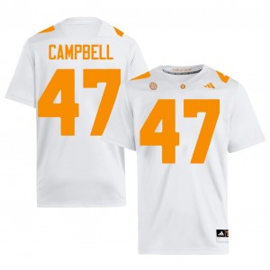 Vols Isaiah Campbell #47 White Jersey | Essential Stitched NCAA Football Men Apparel 53027038
