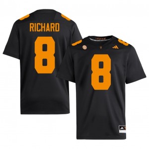 Tennessee Volunteers Jadais Richard #8 Black Jersey | Pro Cut Stitch NCAA Football Men Apparel 89927906