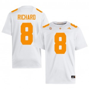 Jadais Richard #8 UT Vols Jersey | Exclusive White College Football Men Stitched 39509251