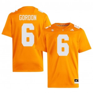 Orange Javin Gordon #6 Volunteers Jersey | Men High School Football Moisture Wicking Embroidery 96258086