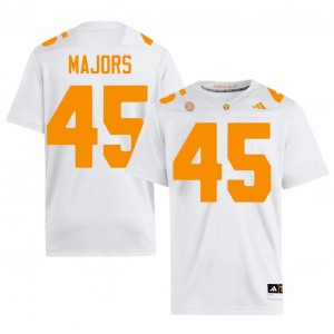 Tennessee Volunteers Johnny Majors #45 White Jersey | Pro Cut Stitched NCAA Football Men Apparel 75808012