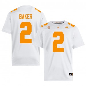#2 Justin Baker UT Volunteers White Jersey | Elite Stitched Men Player Football Gear 48087426