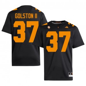 #37 Kedric Golston II UT Volunteers Black Jersey | Authentic Stitch Men Player Football Gear 36615687