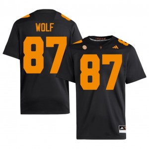 Luca Wolf #87 Tennessee Volunteers Jersey | Gameday Black College Football Men Stitch 86274979