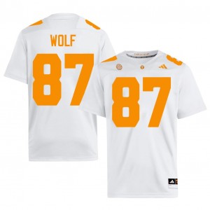Top-Tier Luca Wolf #87 Vols White Jersey | Men University Football Stitched Fan Gear 39212841