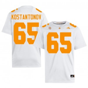 Michael Kostantonov #65 UT Vols Jersey | Pro-Grade White College Football Men Stitched 59248441