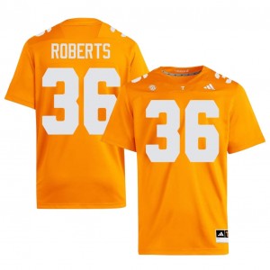 #36 Nathan Roberts UT Volunteers Orange Jersey | Authentic Embroidery Men Player Football Gear 82135241