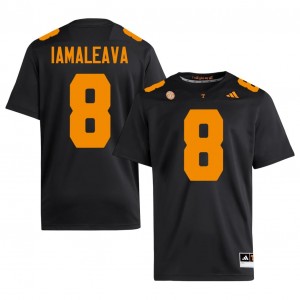 #8 Nico Iamaleava UT Volunteers Black Jersey | Elite Swen Men Player Football Gear 31447753