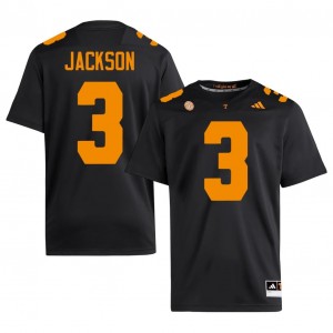 Tennessee Volunteers Radarious Jackson #3 Black Jersey | Genuine Stitch NCAA Football Men Apparel 90492564