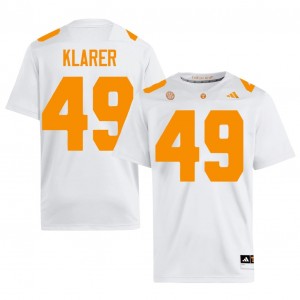 Elite Thread Rudy Klarer #49 Tennessee White Jersey | Men University Football Stitched Fan Gear 20851330