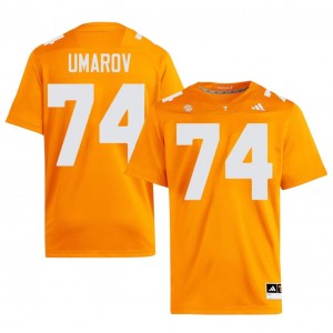 Orange Shamurad Umarov #74 Volunteers Jersey | Men High School Football Moisture Wicking Embroidery 28600126