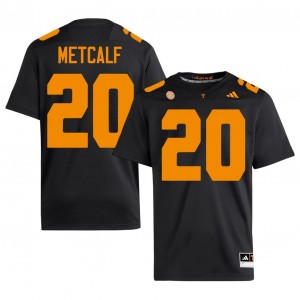 Tennessee Volunteers Tevis Metcalf #20 Black Jersey | Pro Cut Stitch NCAA Football Men Apparel 67212208