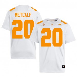 Tevis Metcalf #20 UT Vols Jersey | Exclusive White College Football Men Stitched 40900520