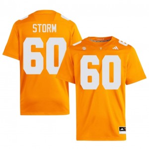 Tennessee Volunteers Thomas Storm #60 Orange Jersey | Genuine Embroidery NCAA Football Men Apparel 40091695