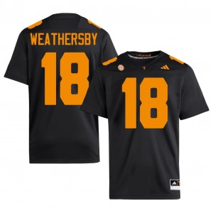 Top-Tier Tyree Weathersby #18 Vols Black Jersey | Men University Football Swen Fan Gear 84441810