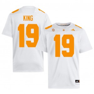 Tennessee Volunteers Tyreek King #19 White Jersey | Genuine Stitched NCAA Football Men Apparel 82644367