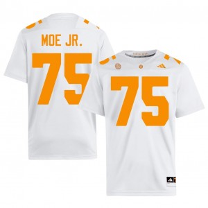 White Wendell Moe Jr. #75 Volunteers Jersey | Men High School Football Licensed Stitched 43670926