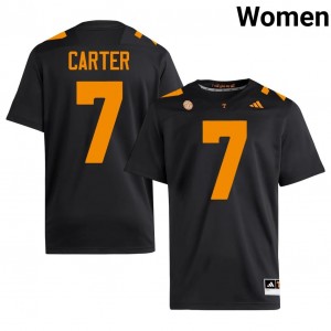 Arion Carter #7 Tennessee Volunteers Jersey | Gameday Black College Football Women Stitch 81735633