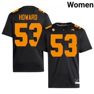 Blake Howard #53 Tennessee Volunteers Jersey | Gameday Black College Football Women Stitch 66855042