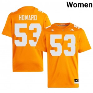 Orange Blake Howard #53 Volunteers Jersey | Women High School Football Licensed Embroidery 10015822