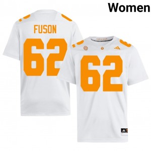 Clyde Fuson #62 UT Vols Jersey | Exclusive White College Football Women Stitched 85818530
