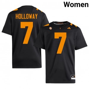 Condredge Holloway #7 UT Vols Jersey | Pro-Grade Black College Football Women Swen 75245363