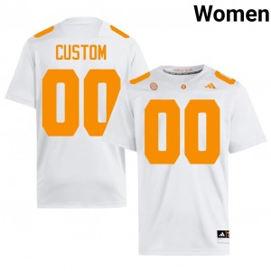Vols Custom #00 White Jersey | Premium Stitched NCAA Football Women Apparel 13920375